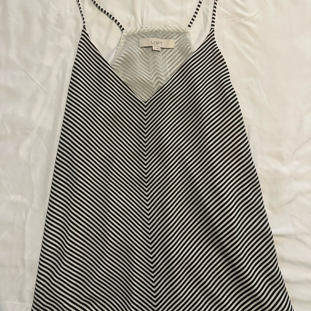 LOFT Monochrome Striped Camisole